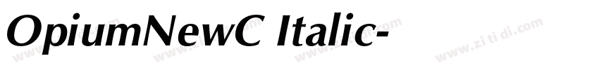 OpiumNewC Italic字体转换